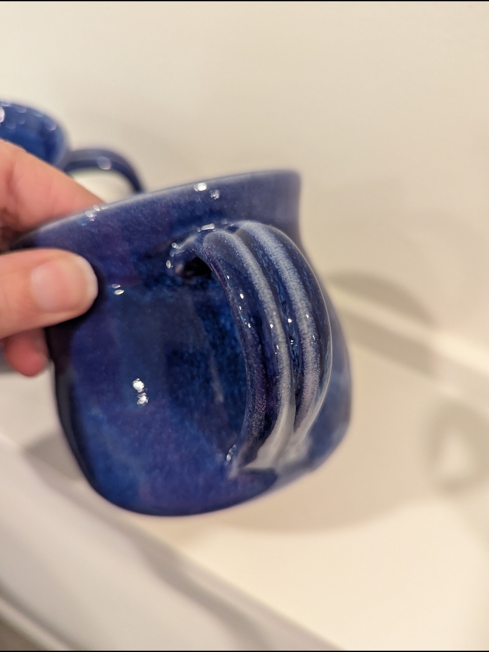 Handmade Deep Blue Mug Set - Picture 7 of 9